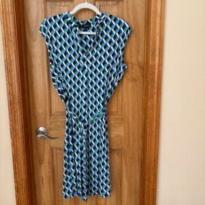 Jones New York geometric print dress